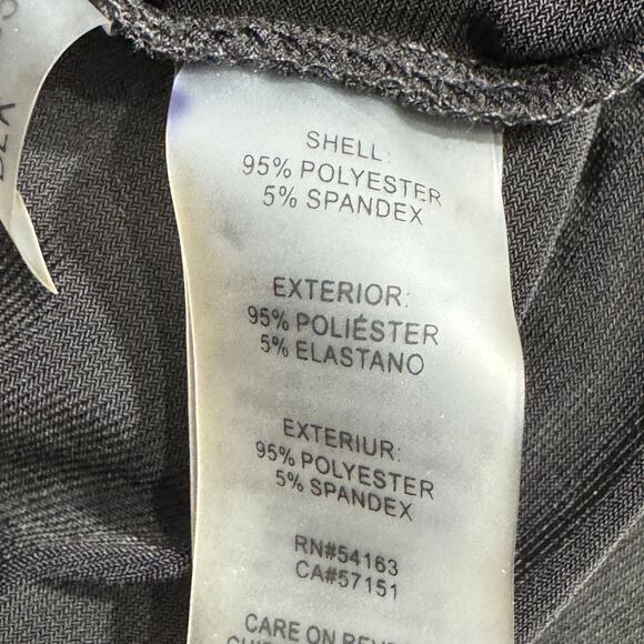 Calvin Klein Womens Faux Wrap Mini Dress Size 2X Black Career Business Neutral - Picture 8 of 14